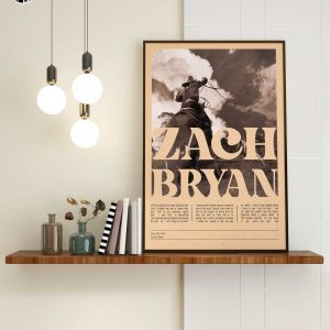 Quiet Heavy Dreams Zach Bryan Poster Gift for Fans
