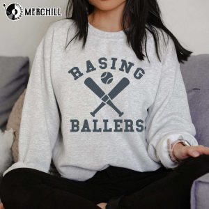 Raising Ballers Sweatshirt Baseball Mama Shirt Funny Mothers Day Gift