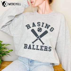 Raising Ballers Sweatshirt Baseball Mama Shirt Funny Mothers Day Gift