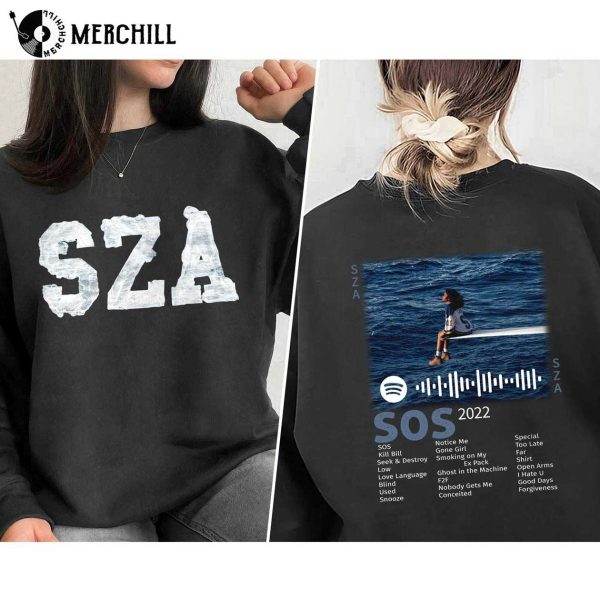 SZA SOS Full Tracklist Sweatshirt SOS Album Gift