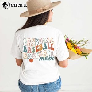 Smiley Face Baseball Mom Sweatshirt Cute Mothers Day Ideas 4