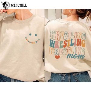 Smiley Face Wrestling Mom Sweatshirt Mothers Day Stuff
