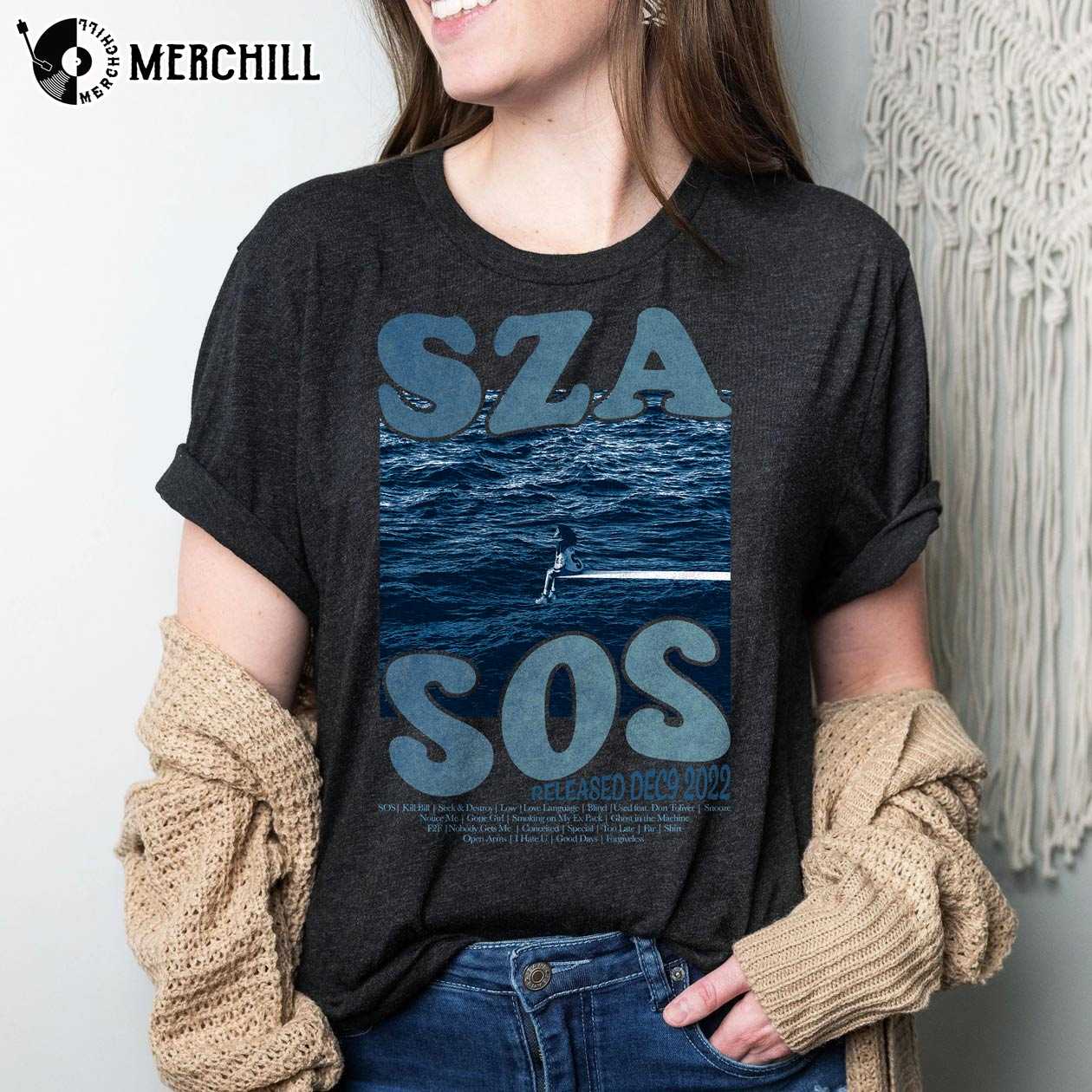 Vintage SZA SOS Hoodie, SZA Shirt, S.O.S New Album Sweatshirt, Sza Merch -  Bring Your Ideas, Thoughts And Imaginations Into Reality Today