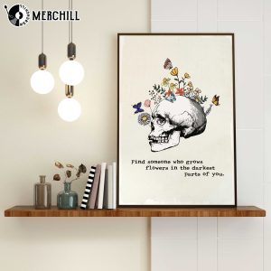 Zach Bryan Poster Find Someone Who Grows Flowers In The Darkest Parts Of You