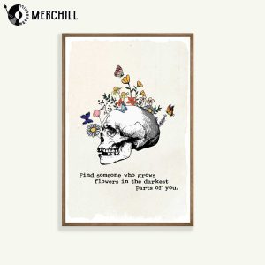 Zach Bryan Poster Find Someone Who Grows Flowers In The Darkest Parts Of You