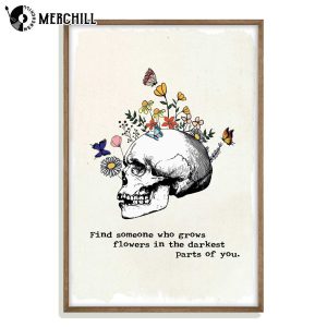 Zach Bryan Poster Find Someone Who Grows Flowers In The Darkest Parts Of You 4
