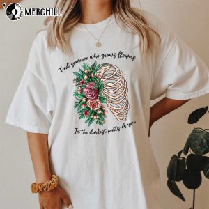 Zach Bryan Sweatshirt Find Someone Who Grows Flowers In The Darkest Parts Of You 3