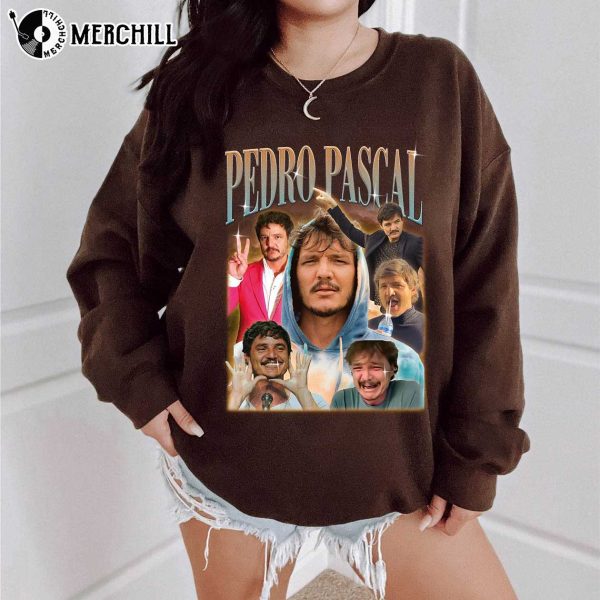 Actor Pedro Pascal Shirt 90s Inspired Vintage Narco Pedro Pascal Fans