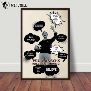 Believe Poster Ted Lasso Motivational Quotes Ted Lasso Gift Ideas