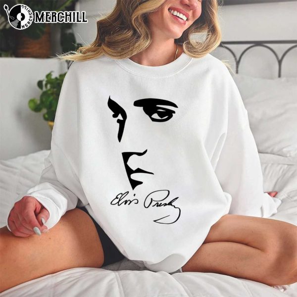 Elvis T Shirt Womens Gift for Elvis Presley Fan King Of Rock And Roll