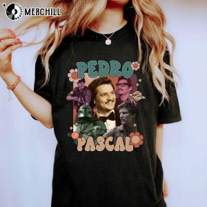 Floral Pedro Pascal Shirt Narco Pedro Pascal Fans Gift 4