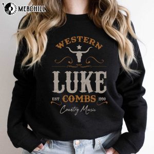 Luke Combs Concert Tshirt Western Bullhead Luke Combs Tour 2023 Merch 3