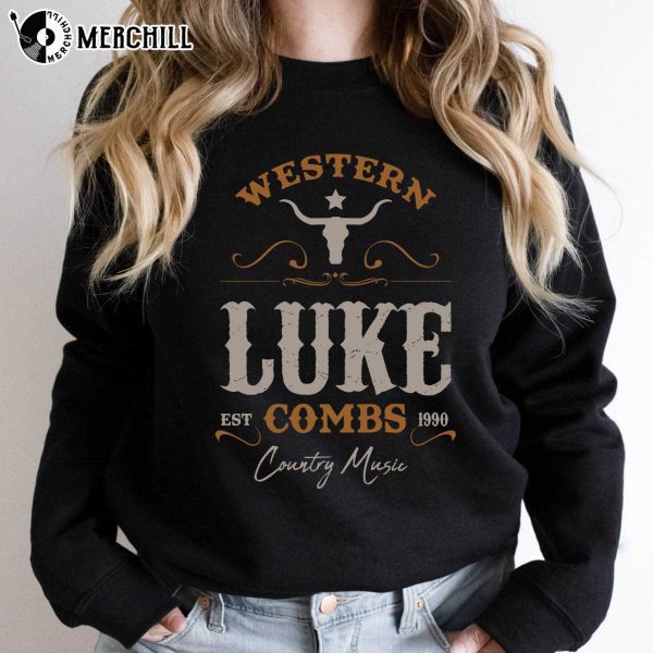 Luke Combs Concert Tshirt Western Bullhead Luke Combs Tour 2023 Merch