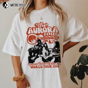 Vintage Daisy Jones And The Six Shirt 2 Sides Aurora World Tour 4