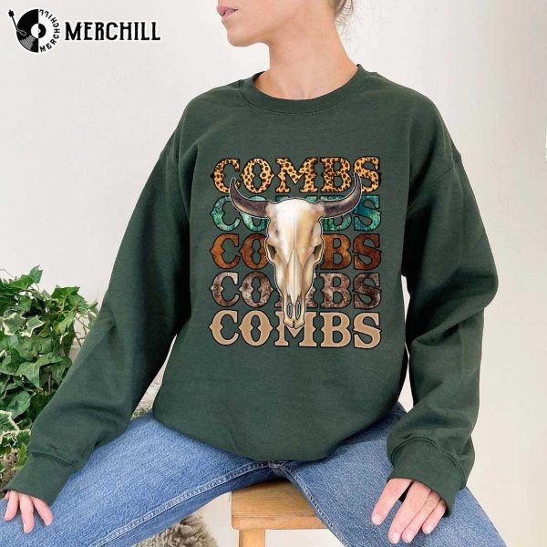 Women Luke Combs Shirt Western Combs Bullhead Country Music
