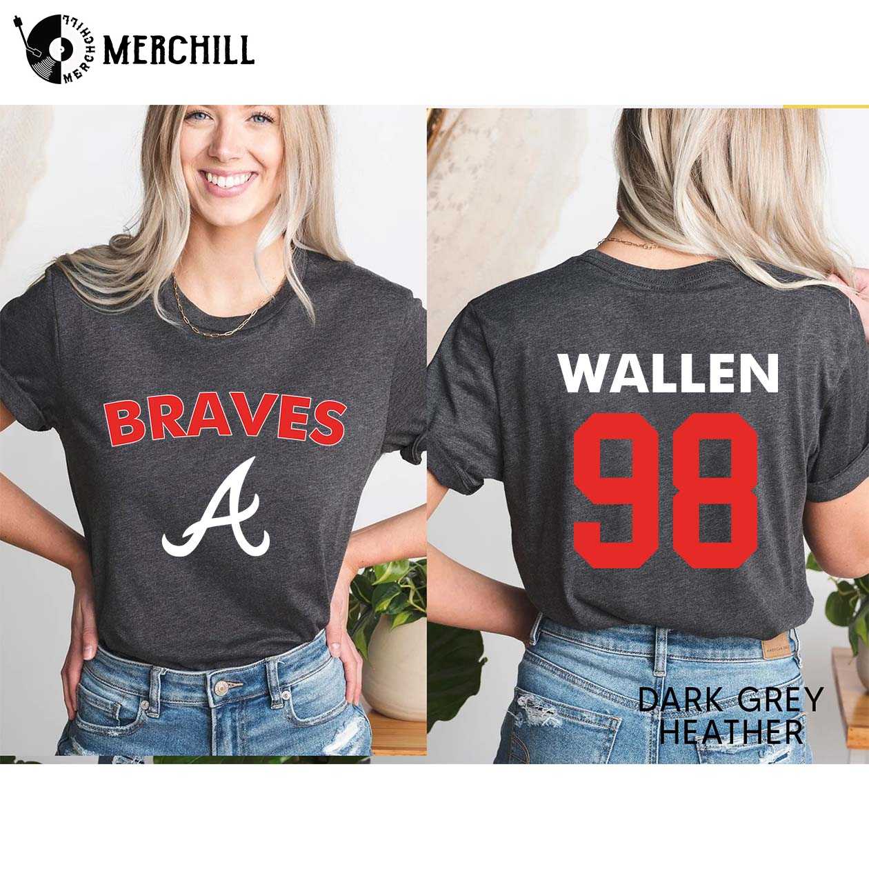 98 Braves Shirt Vintage Atlanta Shirt Morgan Wallen Fan Gift - Happy Place  for Music Lovers