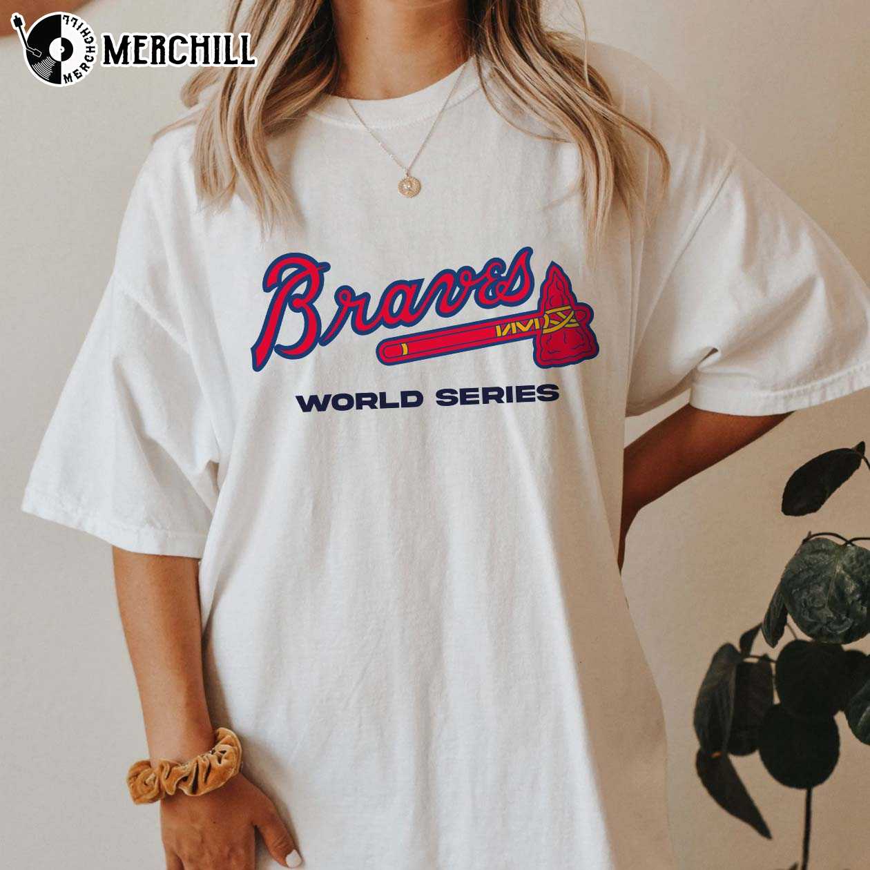 braves world series shirt womens