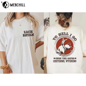 To Hell I Go Zach Bryan Tour Shirt Printed 2 Sides 3