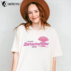 I Survived Barbenheimer 2023 Oppenheimer Barbie Movie Tshirt 3