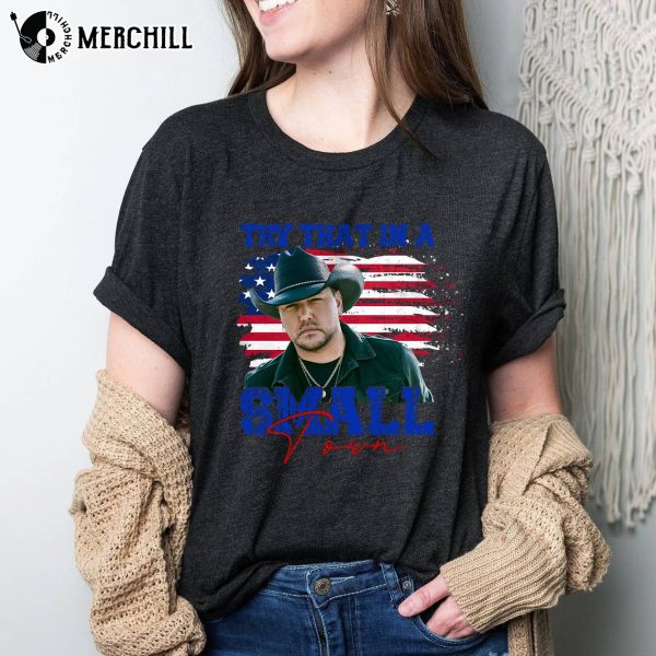 Aldean Tour 2023 Tee American Country Song Lyric