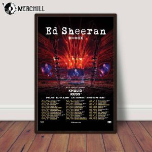 Ed Sheeran Tour Poster Mathematics 2023