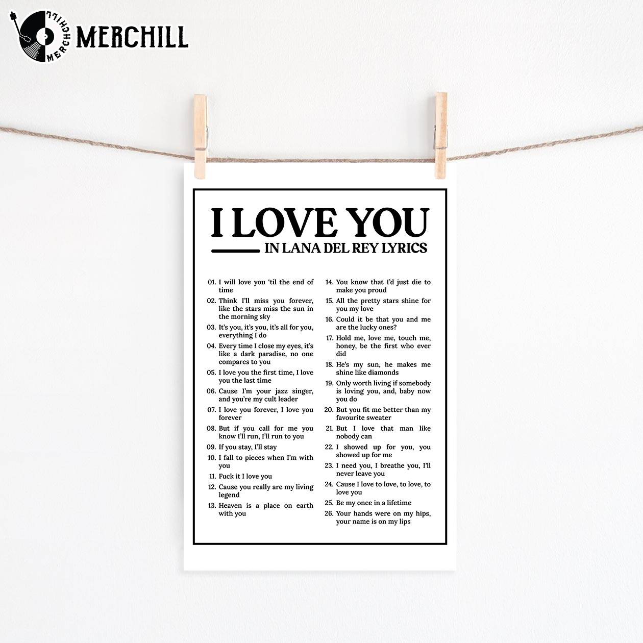 it's you i love Poster for Sale by lovely-lyrics