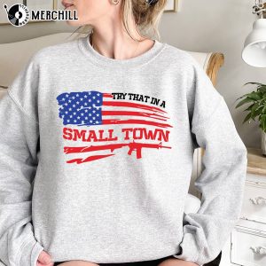 Jason Aldean Try That In A Small Town Shirt American Flag Quote 2