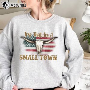 Try That In A Small Town I Stand Flag Shirt Jason Aldean Fan Gift 2