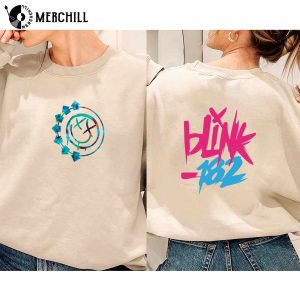 Blink 182 The World Tour Front and Back Sweatshirt Rock n Roll Tee
