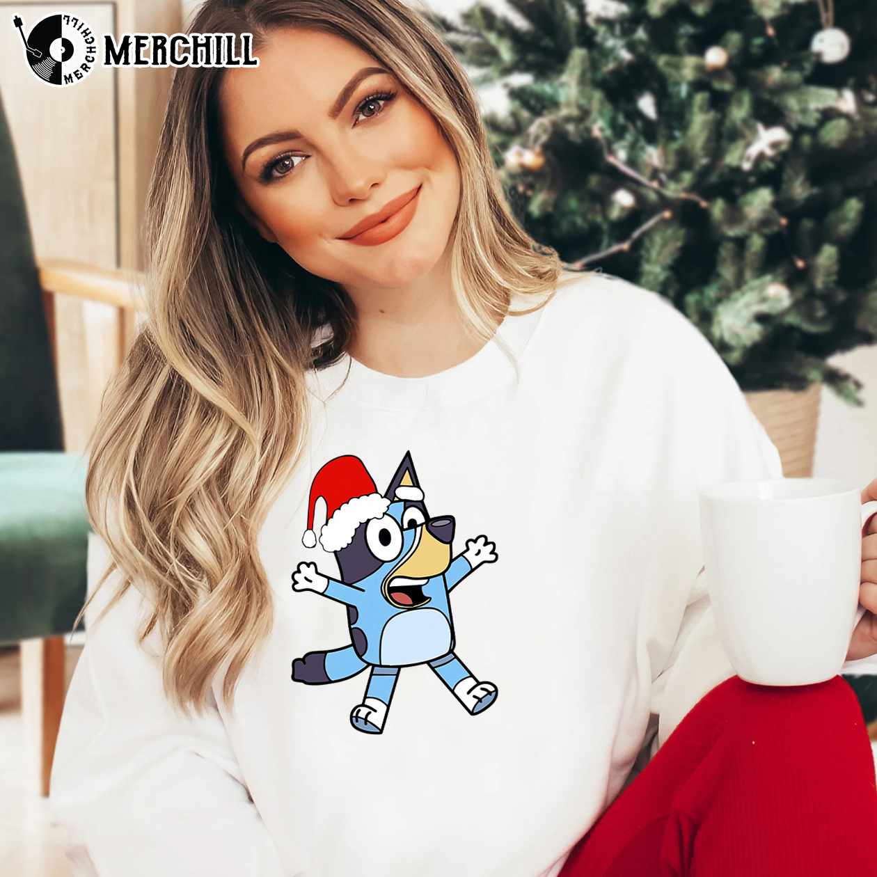 Bluey And Bingo Family Merry Christmas 2023 T-Shirt