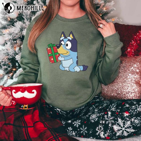 Bluey Christmas Sweatshirt Bluey Merch for Adults