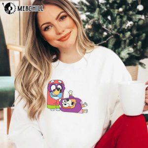 Bluey Christmas Trip Shirt Bluey and Bingo Sweatshirt 5