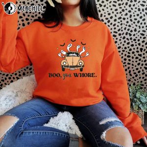 Boo You Whore Cute Ghost Halloween Shirt