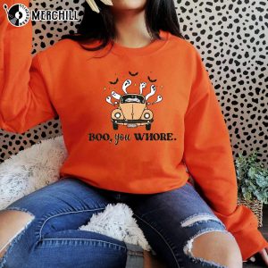 Boo You Whore Cute Ghost Halloween Shirt