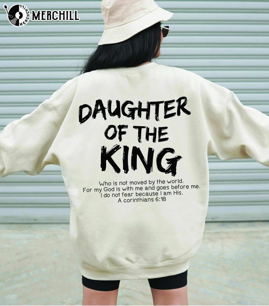 Daughter Of The King Hoodie Christian Sweatshirt Happy Place for