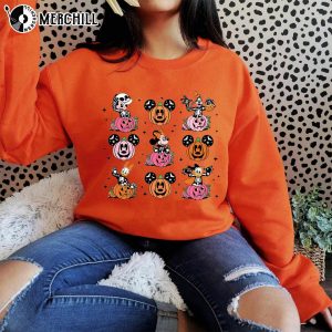 Disney Halloween Pumpkin Shirt Mickey Minnie and Friends 4