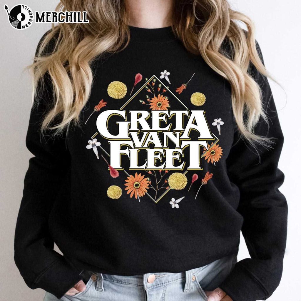 Dream In Gold Tour 2023 Tshirt Greta Van Fleet Tour Merch Happy Place
