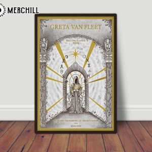 Dreams in Gold Greta Van Fleet Tour 2023 Poster 3
