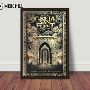 Dreams in Gold Poster Greta Van Fleet Fans Gift 3