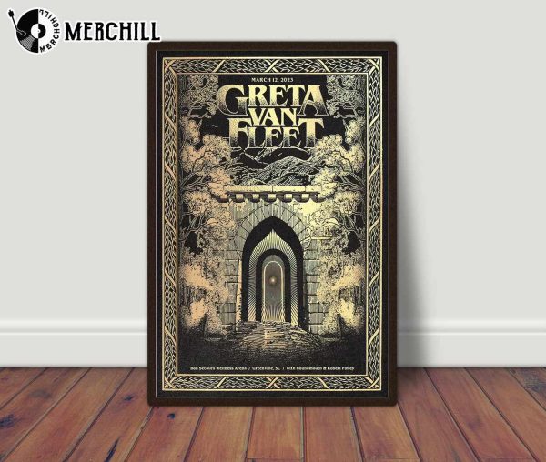 Dreams in Gold Poster Greta Van Fleet Fans Gift