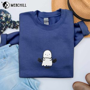 Embroidered Ghost Sweatshirt Dead Lift Ghost 2