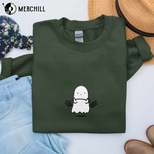 Embroidered Ghost Sweatshirt Dead Lift Ghost 4