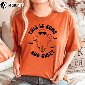 Funny Spooky Halloween Sweatshirt This is Some Boo Sheet 4
