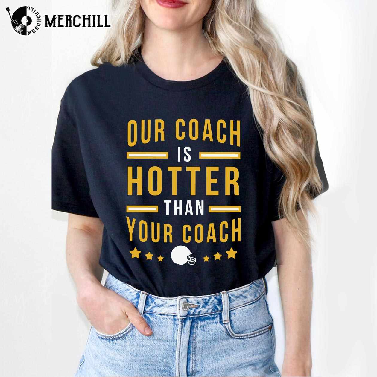 Green Bay Wisconsin Football Shirt Our Coach is Hotter Than Your Coach  Shirt - Happy Place for Music Lovers