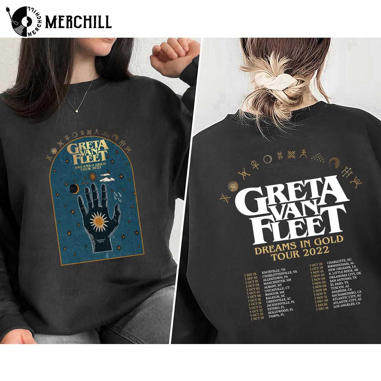 Greta Van Fleet tour merchandise 2022 