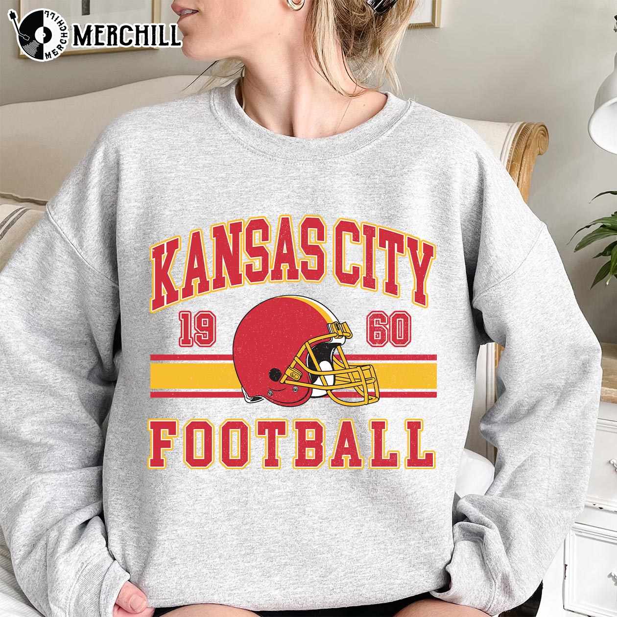 Kansas City Chief Sweatshirt Kansas City Gift - Happy Place for Music Lovers