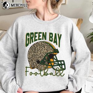 Leopard Green Bay Football Sweatshirt Trendy Packers Fan Gift 3