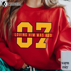 Loving Him Was Red 87 Travis Kelce and Taylor Swift Shirt