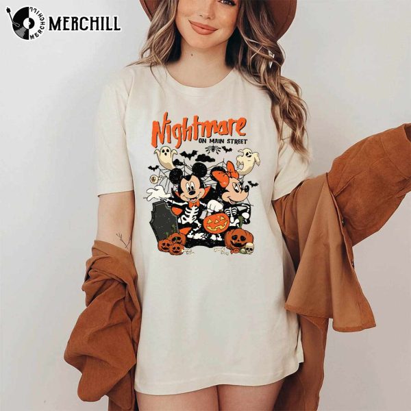 Nightmare On Main Street Shirt Happy Halloween Mickey Minnie