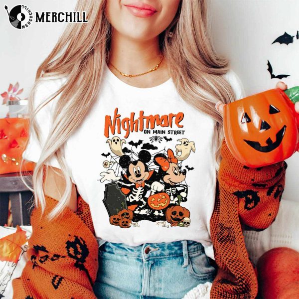 Nightmare On Main Street Shirt Happy Halloween Mickey Minnie